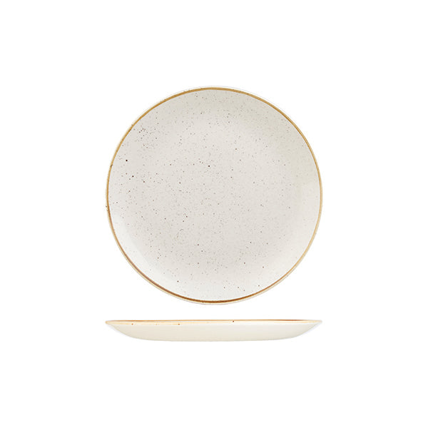 Churchill Stonecast Barley White Round Coupe Plate