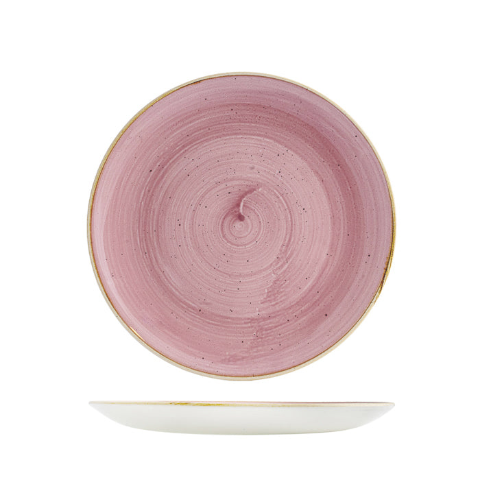 Churchill Stonecast Petal Pink Round Coupe Plate