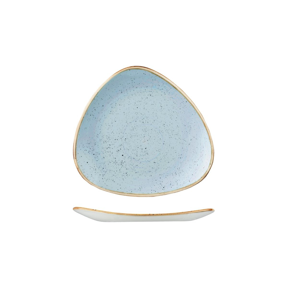 Churchill Stonecast Duck Egg Triangular Plate