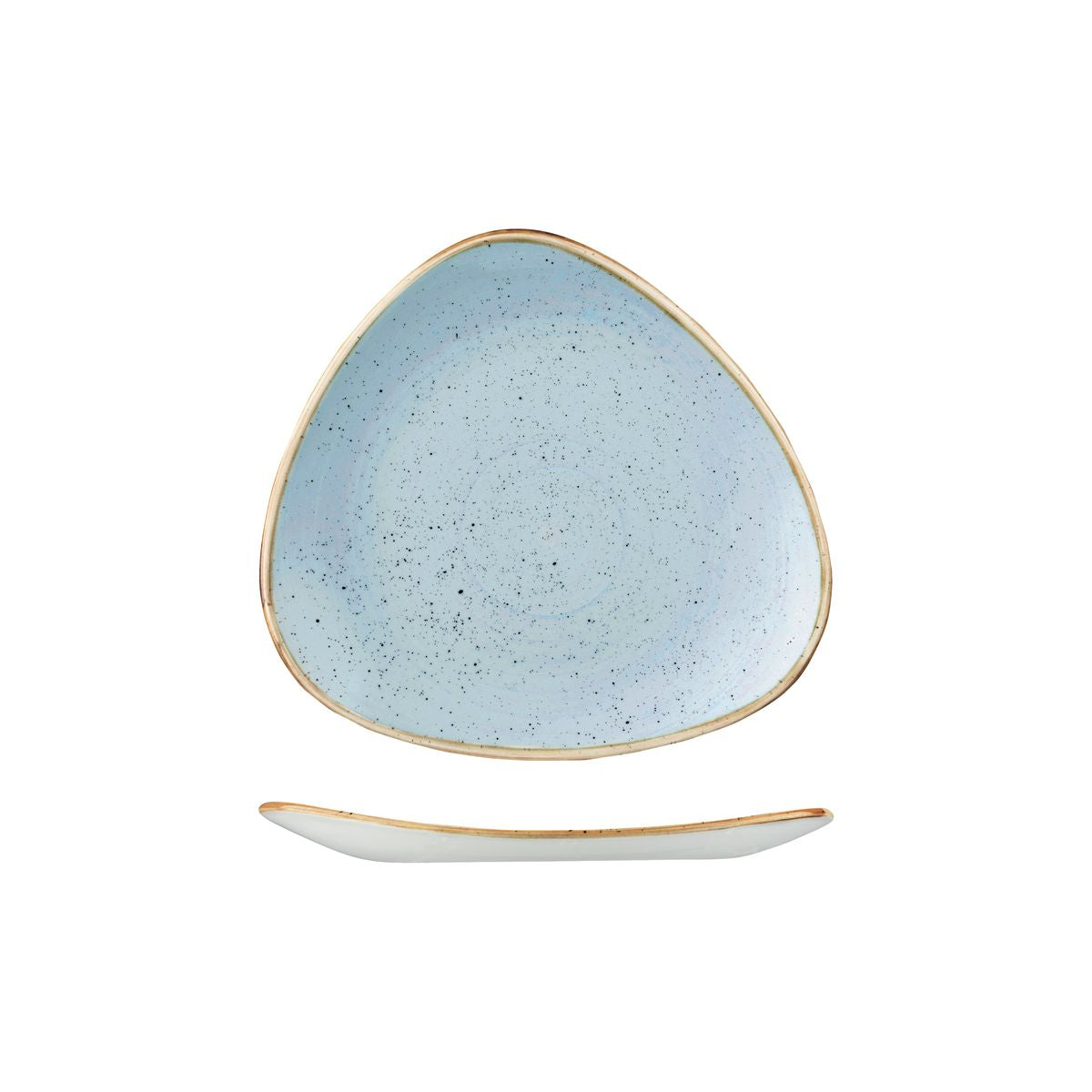Churchill Stonecast Duck Egg Triangular Plate