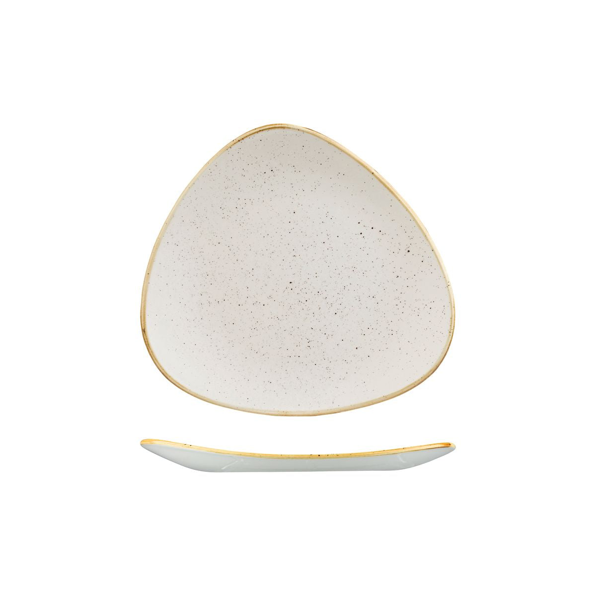 Churchill Stonecast Barley White Triangular Plate