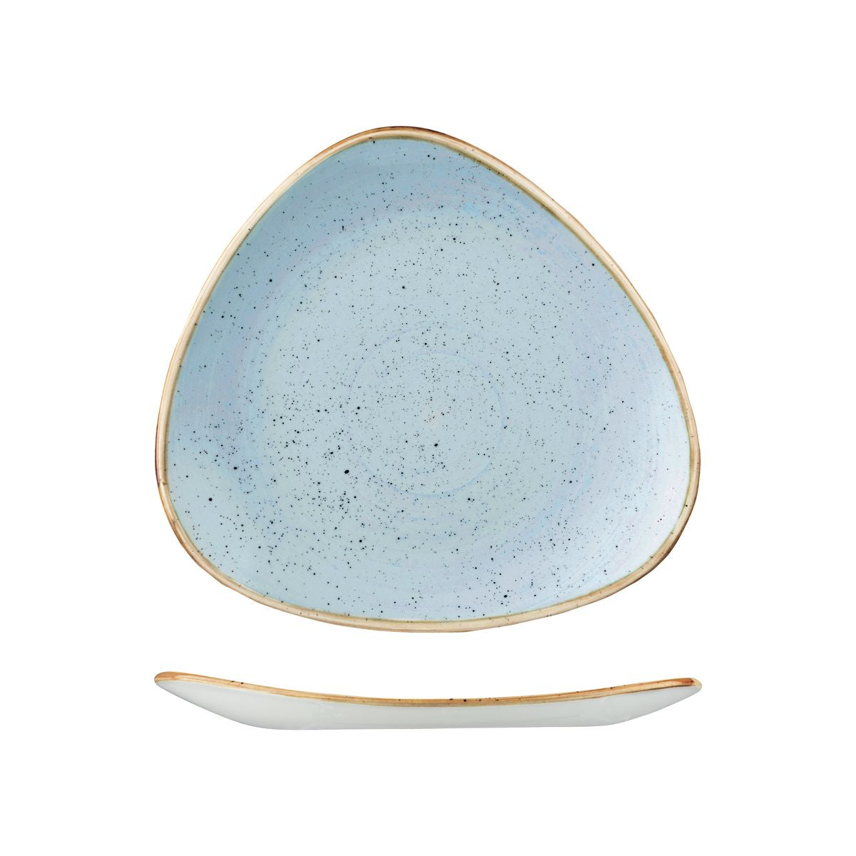 Churchill Stonecast Duck Egg Triangular Plate