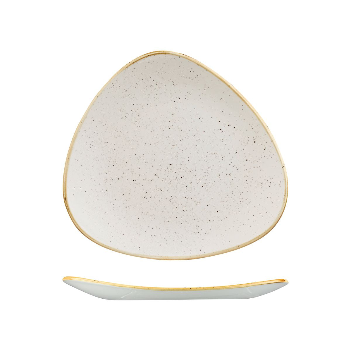 Churchill Stonecast Barley White Triangular Plate