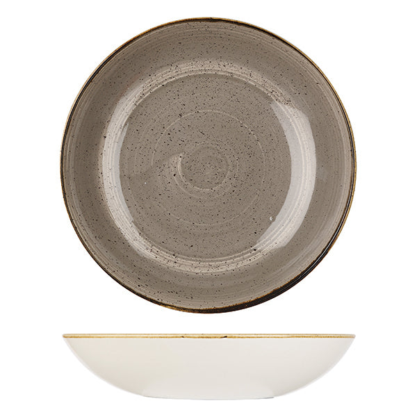 Churchill Stonecast Peppercorn Grey Round Coupe Bowl