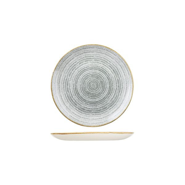 Stone Grey Round Coupe Plate
