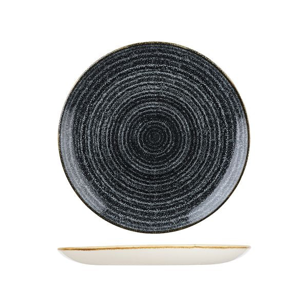 Charcoal Grey 	Round Coupe Plate