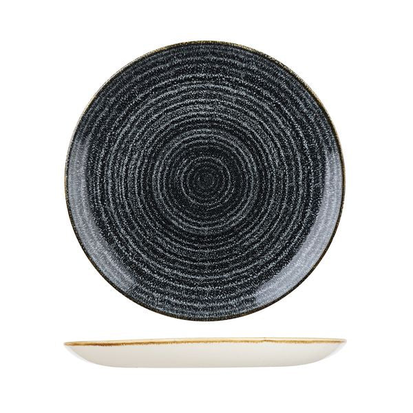 Charcoal Grey 	Round Coupe Plate