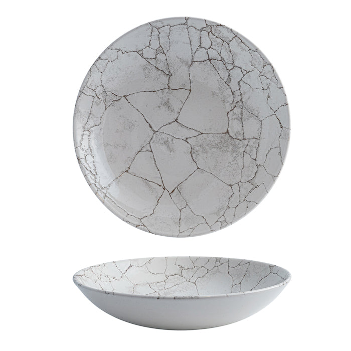 Agate Grey Round Coupe Bowl