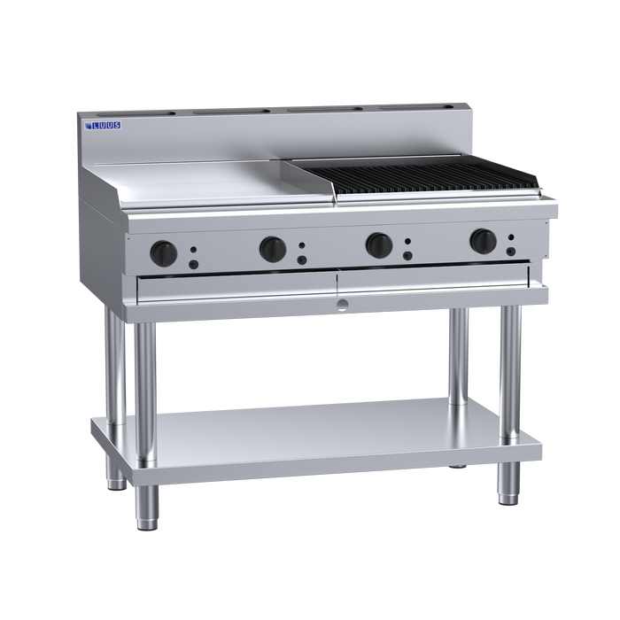 LUUS Professional Series Griddle 600mm | 600mm Chargrill on stand