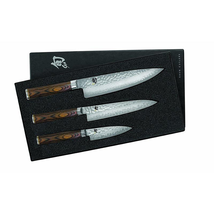 SHUN Premier 3 Piece Chefs Knife Set