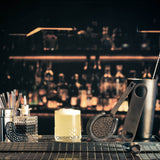 Moda Bar Spoon W/ Strainer Black S/S