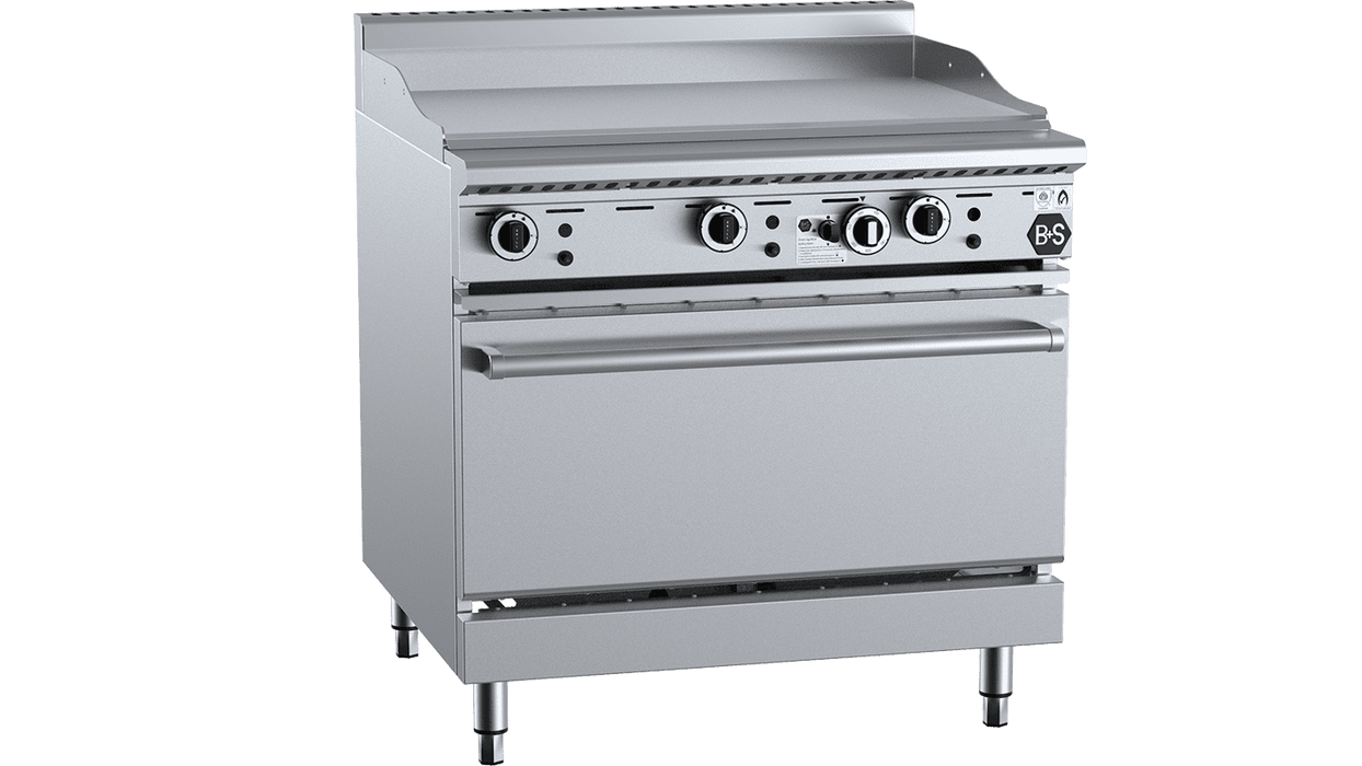 B&S Black Oven + 900mm Grill Plate