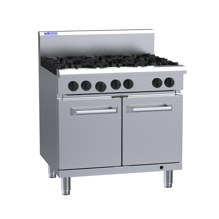 LUUS Professional Series Range 6 burners With Static oven 