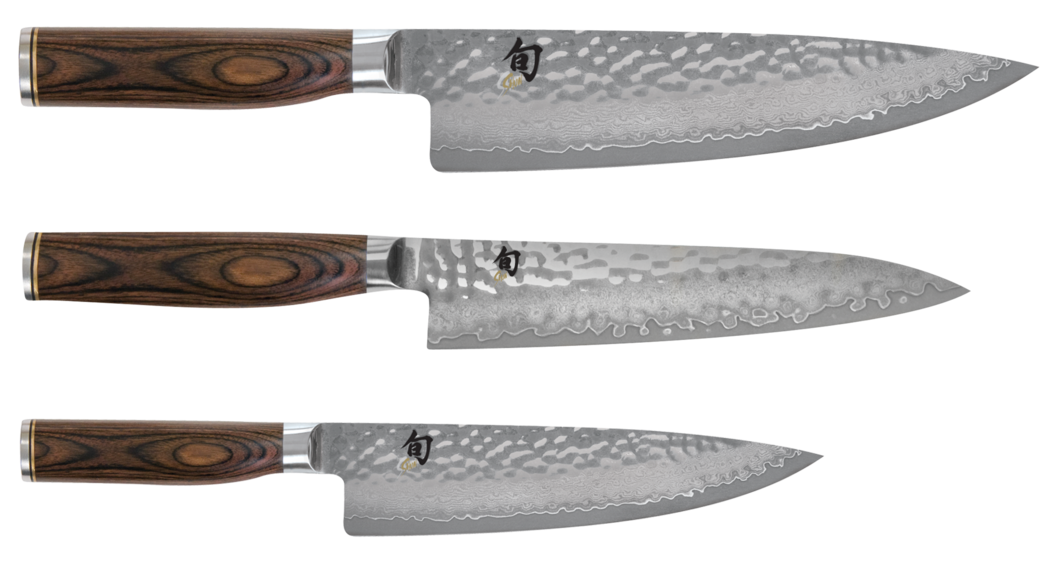 SHUN Premier 3 Piece Chefs Knife Set