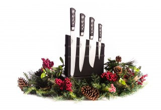 I.O.Shen Magnetic Knife Block With 4 Knives