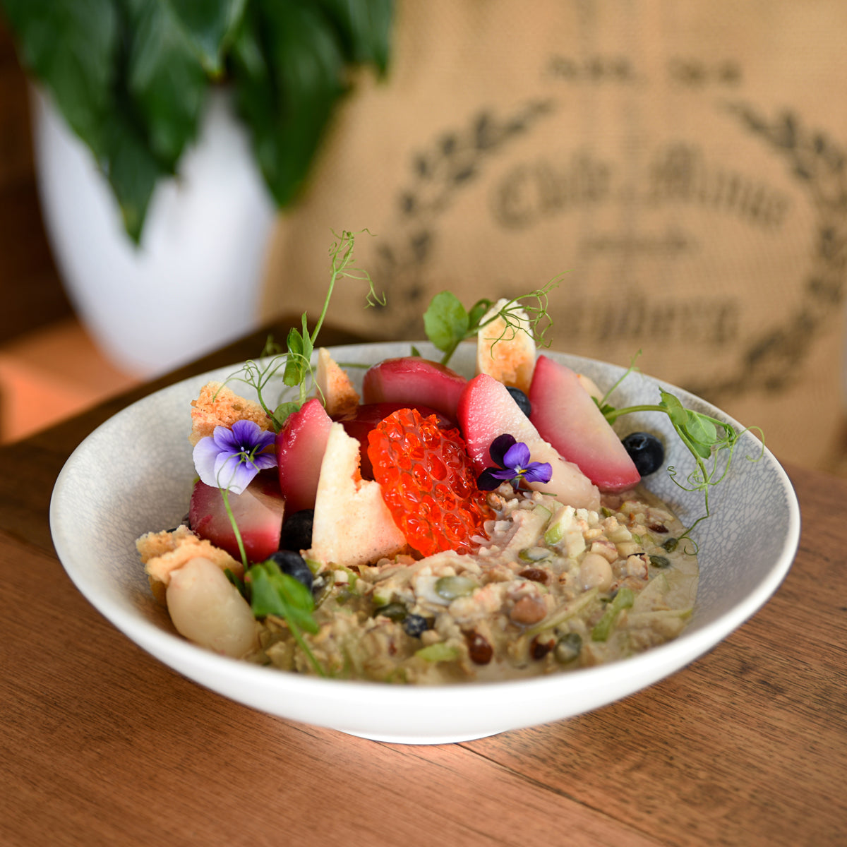 Luzerne Zen Grey Web Round Coupe Plate 310mm