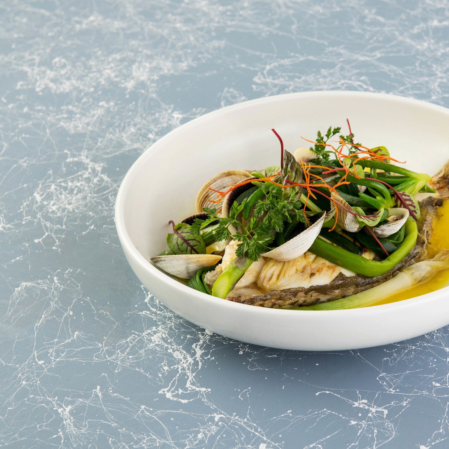 Moda Porcelain Snow Round Deep Bowl