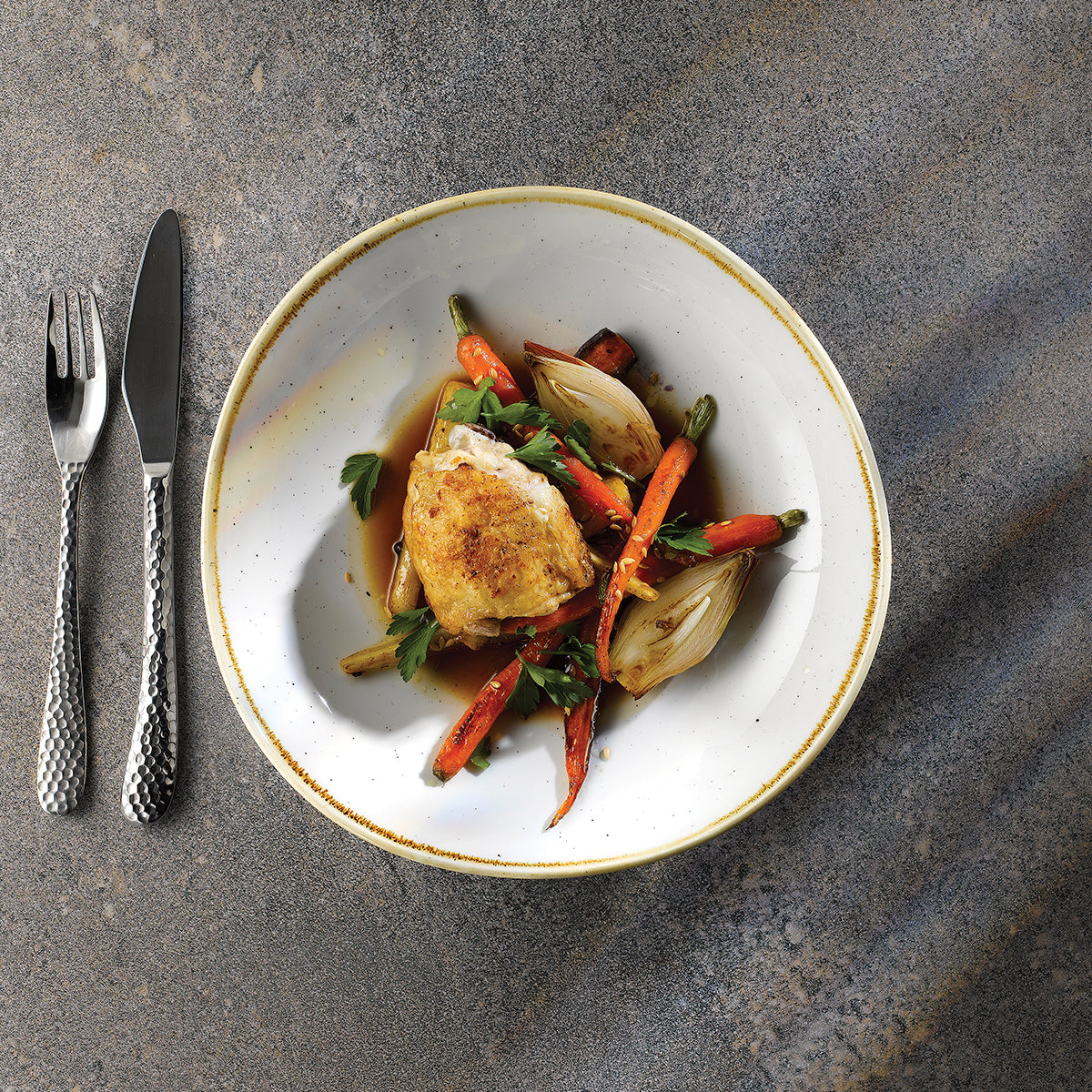Churchill Stonecast Barley White Organic Round Bowl
