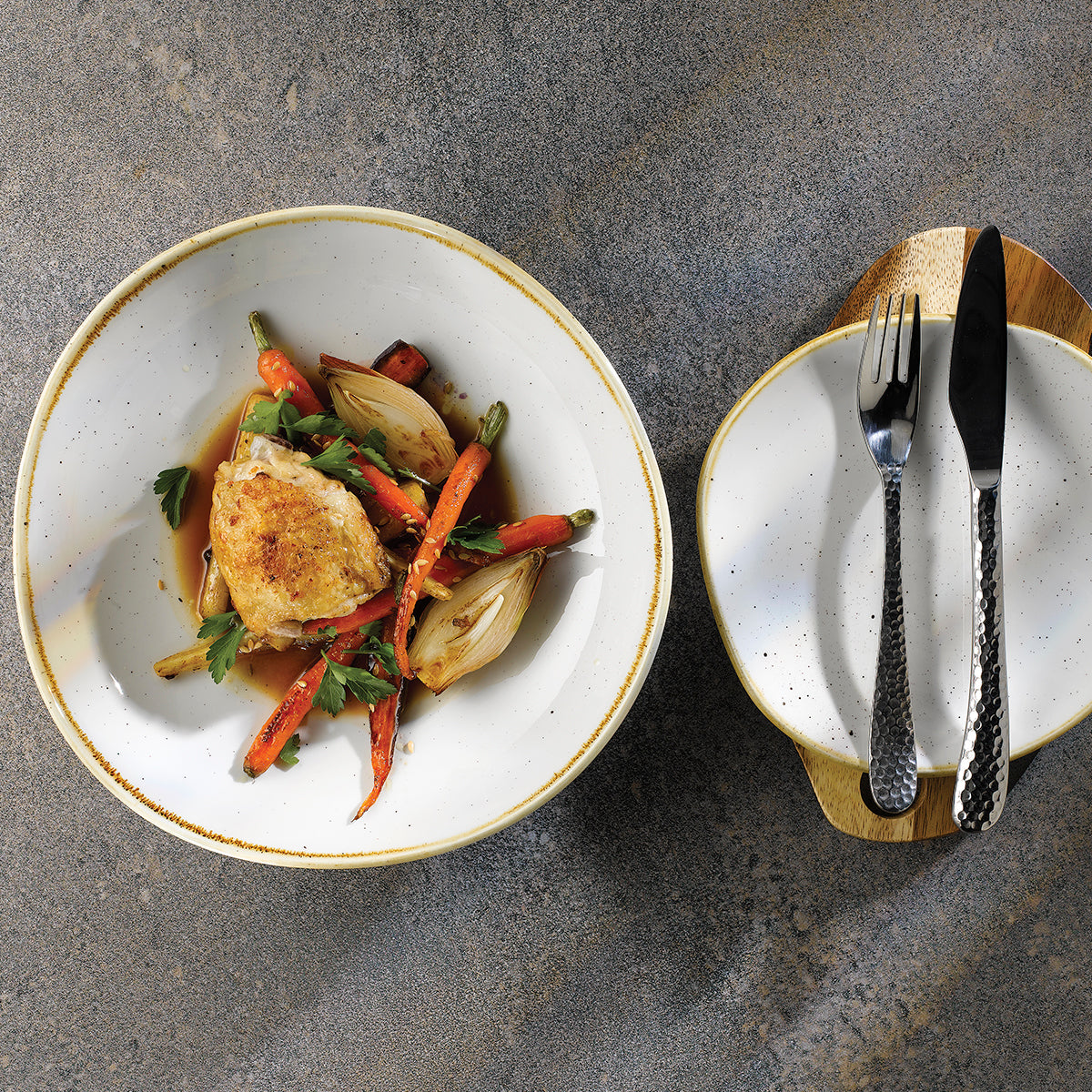 Churchill Stonecast Barley White Organic Round Bowl