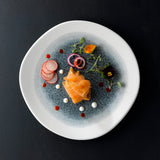 Topaz Blue Round Organic Plate