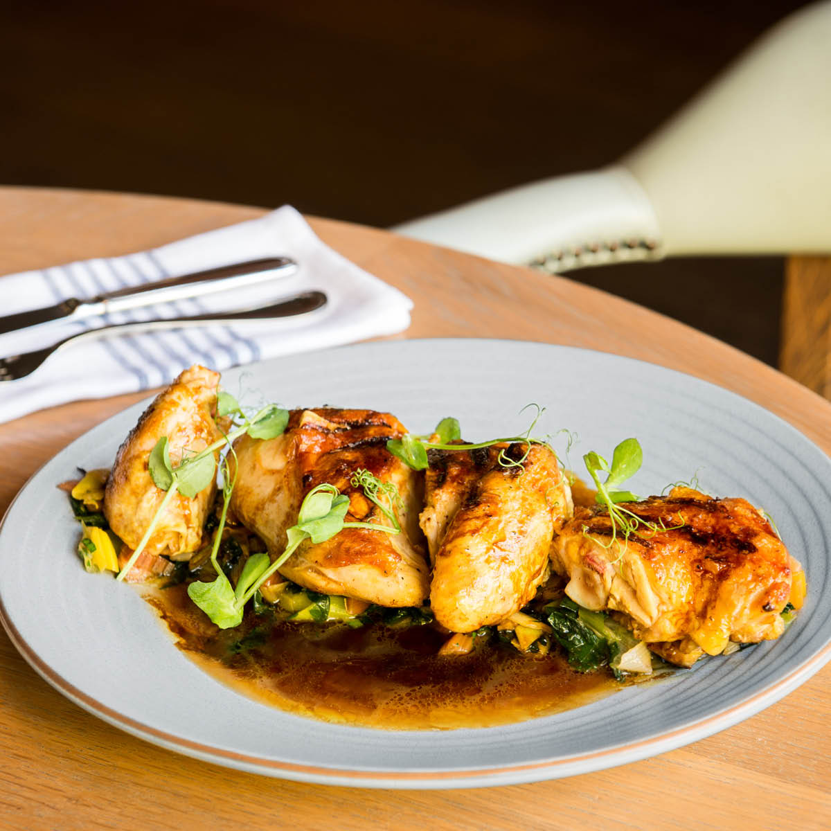 Zuma Bluestone Round Coupe Plate 230mm