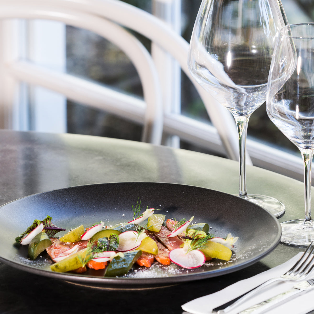 Zuma Charcoal Tapas Dish - Tapered