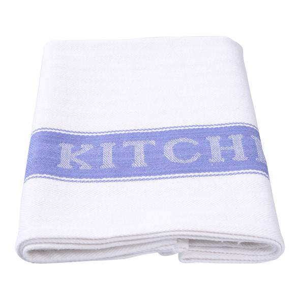 Kitchen Towel Blue Stripe Jacquard