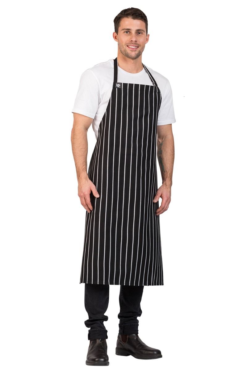 Aussie Chef London Bib Apron Black/White