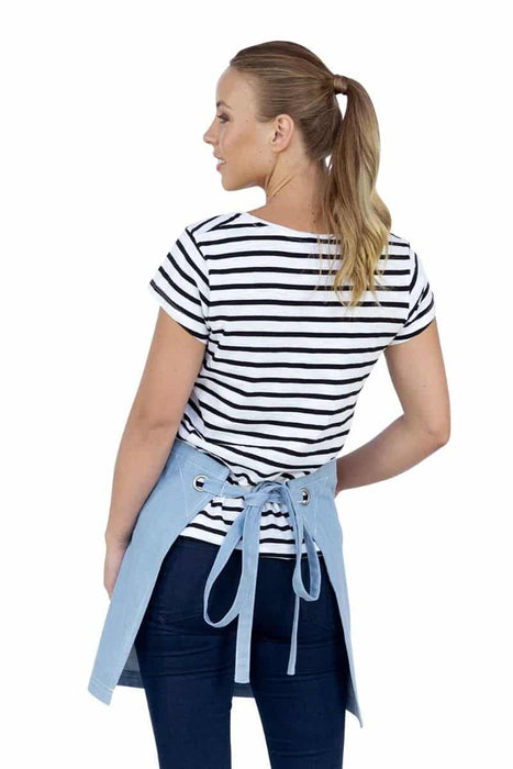 Aussie Chef Mia Waist Apron Chambray Blue Demin