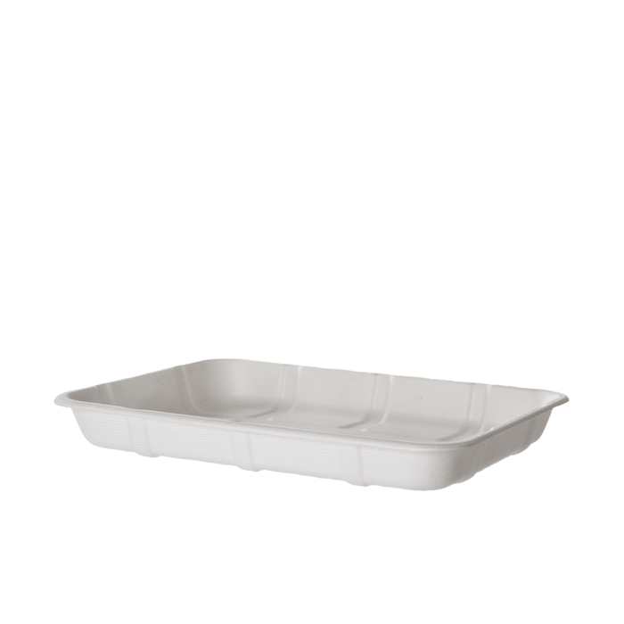 SUGARCANE  MEAT and PRODUCE TRAY, 9.5x7x1in (300)