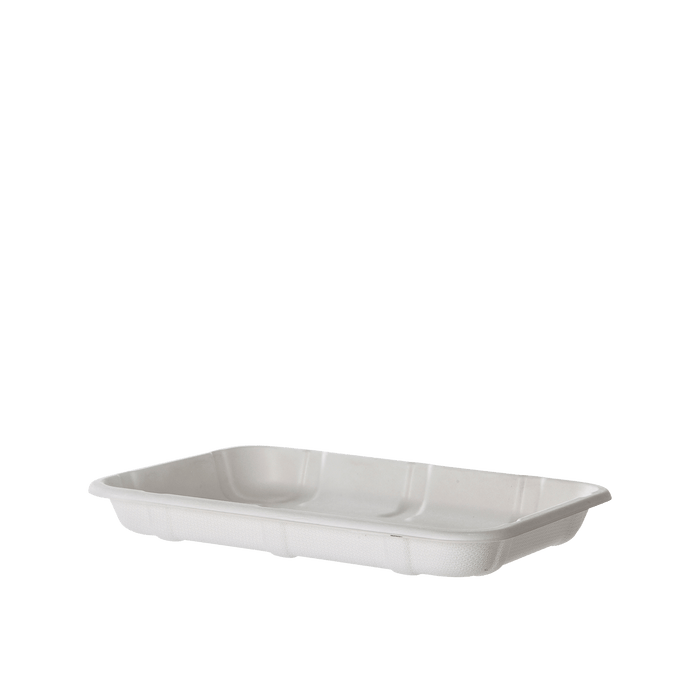 SUGARCANE  MEAT and PRODUCE TRAY, 8.5x6x1in (400)
