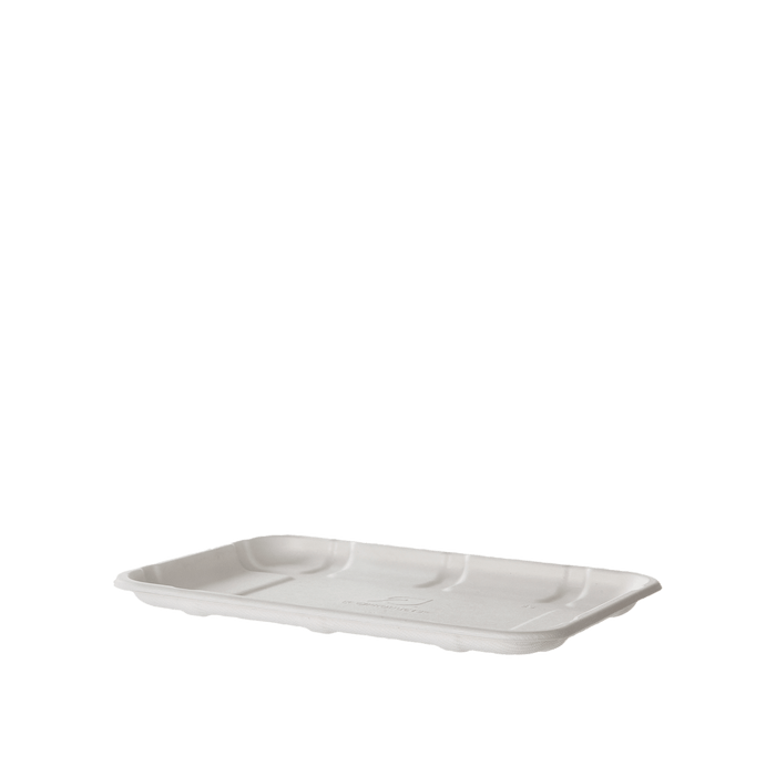 SUGARCANE  MEAT and PRODUCE TRAY, 8.5x6x0.5in (400)
