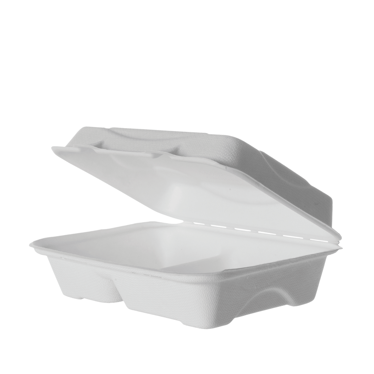 SUGARCANE 2 COMPARTMENT CLAMSHELL,  9x6x2.5in (250)