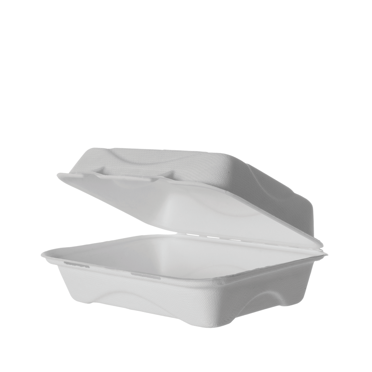 SUGARCANE SNACK BOX  CLAMSHELL, 9x6x3in (200)