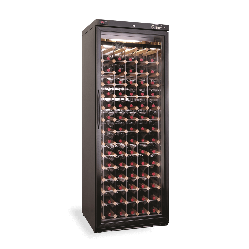 Williams Wine Cabinet One Door Black | WINE DISPLAY