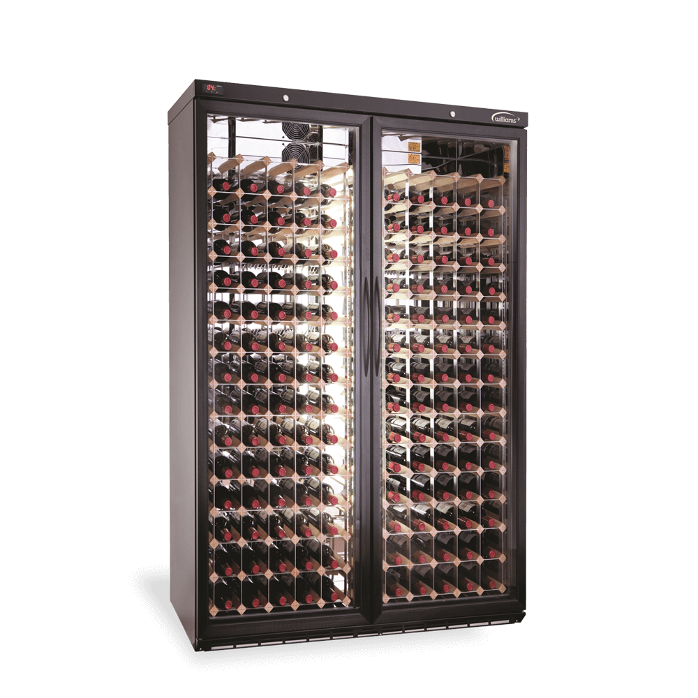 Williams Wine Cabinet Two Door Black | WINE DISPLAY