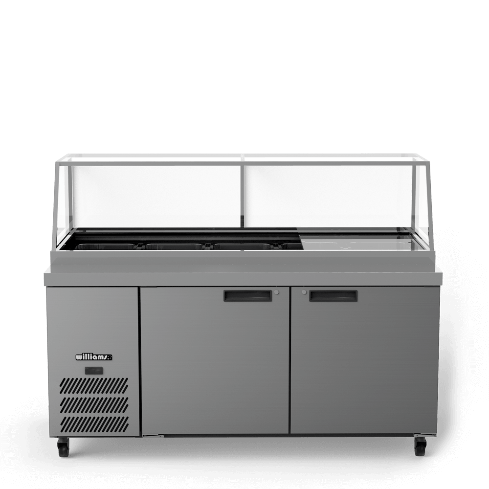 Two Door Prep Counter Refrigerator | BANSKIA