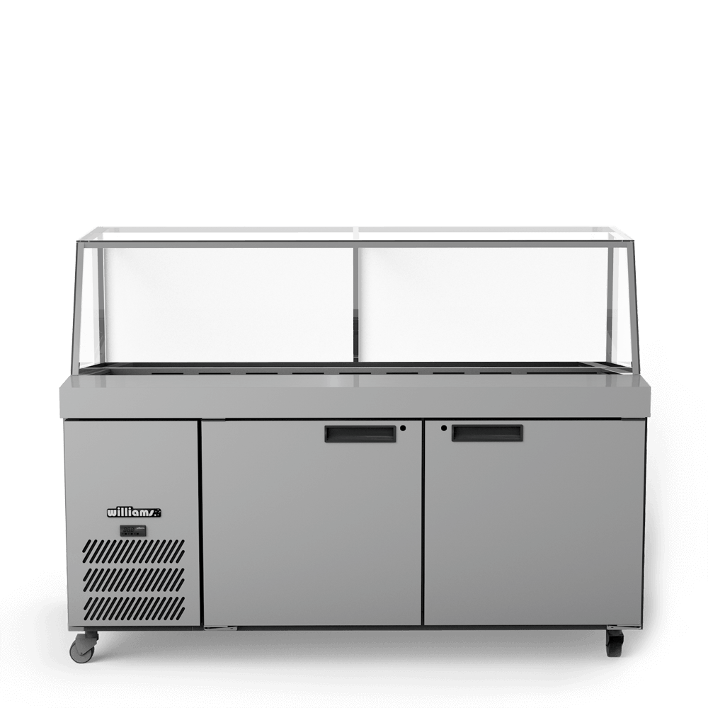 Two Door Prep Counter Refrigerator | BANKSIA