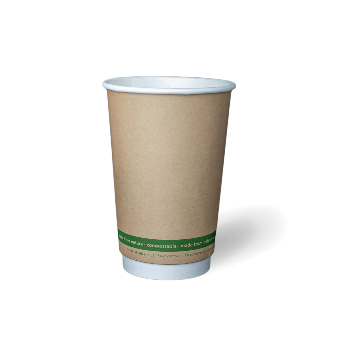 16OZ
  DOUBLE WALL  'Greenstripe' PLA Hot Cup (500)
