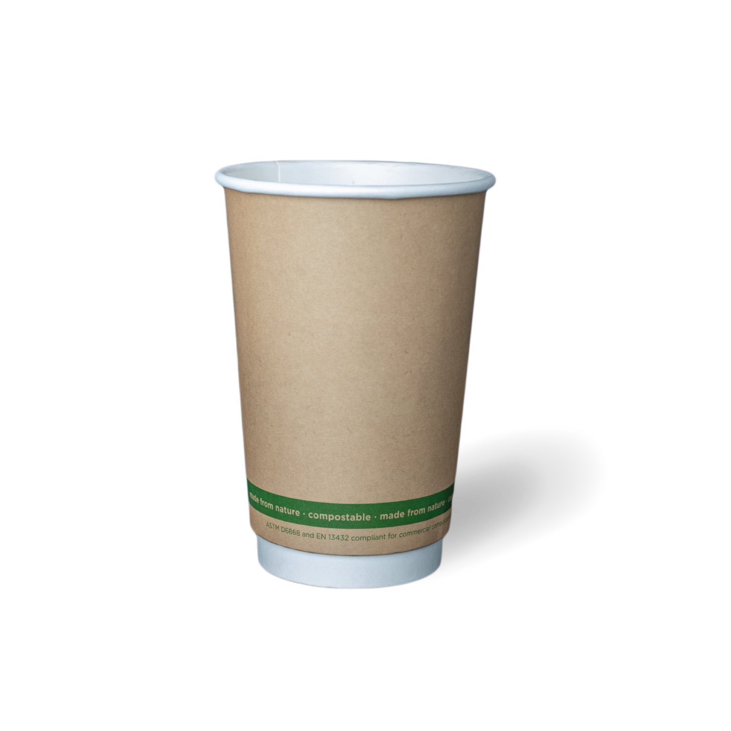 Double Wall Hot Cup 16oz Brown (25)