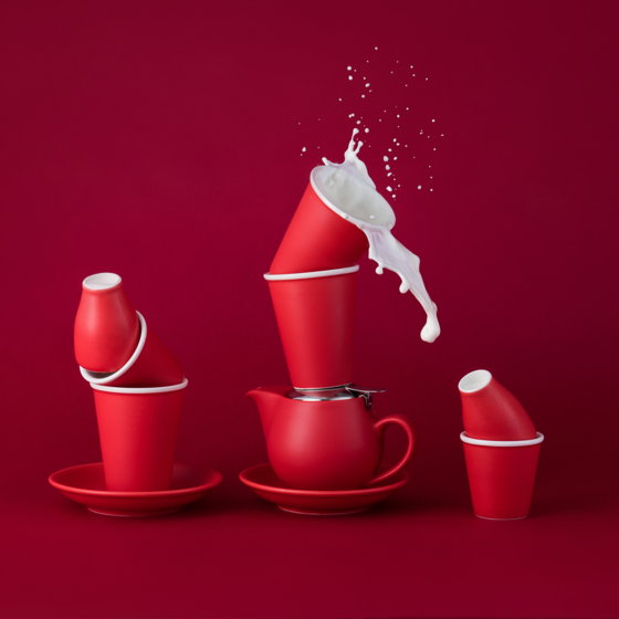 Bevande Intorno Coffee/Tea Cup Rosso 200ml (6)